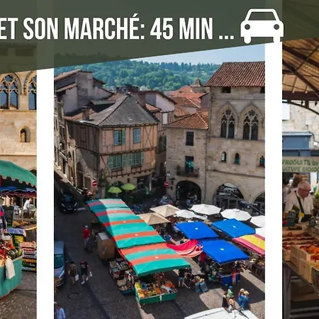 בית נופש La Sagnarde Terrasse Intime Loubressac